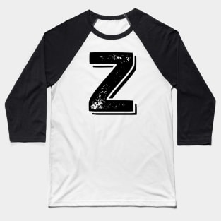 Capital Letter Z Name Initial Monogram Baseball T-Shirt